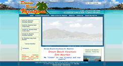 Desktop Screenshot of dreambeachvacationssxm.com